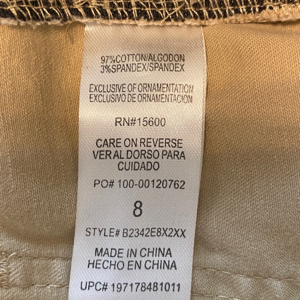 Democracy “Ab” Technology Beige Cargo Pants, Women’s Size 8 - Picture 8 of 14